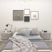  Betonszürke forgácslap éjjeliszekrény 100 x 35 x 40 cm bútor