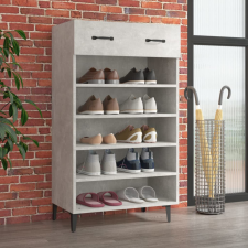 Betonszürke szerelt fa cipőszekrény 60 x 35 x 105 cm bútor