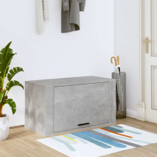  Betonszürke szerelt fa fali cipőszekrény 70 x 35 x 38 cm bútor