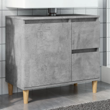  Betonszürke szerelt fa mosdószekrény 65 x 33 x 60 cm fürdőszoba bútor