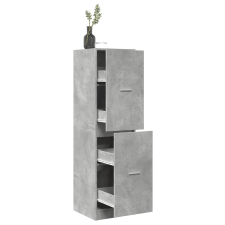  Betonszürke szerelt fa patikaszekrény 40 x 41 x 144,5 cm bútor