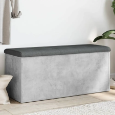  Betonszürke szerelt fa tárolópad 102 x 42 x 45 cm bútor