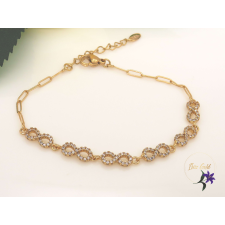  Betta antiallergén divatos karlánc végtelen jelekkel 18K karkötő