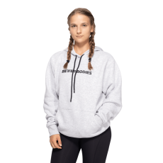 Better Bodies Hoodie Logo Light Grey Melange