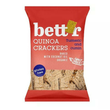  Bettr bio vegán gluténmentes quinoa kréker kurkuma&amp;kömény 100 g előétel és snack