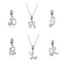  Betű Charm 925 Ezüst Charm & Medál | MyCharm – P medál