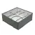 bewello 8rekeszes szürke szöveg tárolódoboz 32x32x12cm BW2078