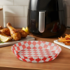 bewello Air fryer sütőpapír - olaj nélküli sütőhöz - kockás, kör - 20 cm - 50 db / csomag GLO-BW1032A