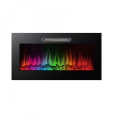 bewello Elektromos beépíthető kandalló - hősugárzó + RGB LED - 91 x 15 x 48 cm kályha, kandalló