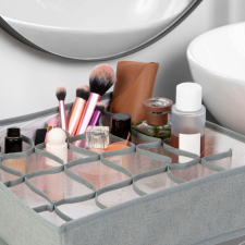 bewello Szövet tárolódoboz 32×32×10 cm – 24 zsebes rendszerező fiókba és szekrénybe bútor