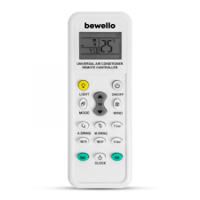 bewello Univerzális légkondicionáló távirányító - 1000 az 1-ben - 2 x AAA - fehér (BW4008) távirányító