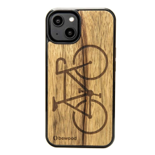 Bewood Bicycle Limba tok iPhone 15 - barna tok és táska