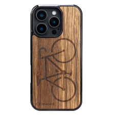 Bewood Bicycle Limba tok iPhone 16 Pro - barna tok és táska