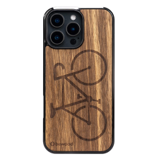 Bewood Bicycle Limba tok iPhone 16 Pro Max - barna tok és táska
