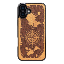 Bewood Compass Merbau tok iPhone 16 Plus - barna tok és táska