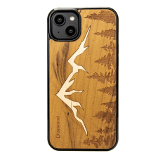 Bewood Mountains Imbuia tok iPhone 15 Plus - barna tok és táska