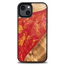 Bewood Neons Paris tok iPhone 15 - barna-piros tok és táska