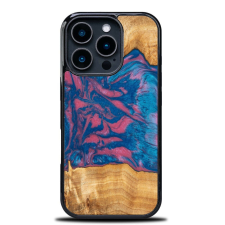 Bewood Neons Vegas tok iPhone 16 Pro - barna-kék tok és táska