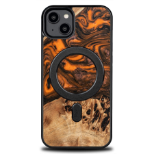 Bewood Orange MagSafe-kompatibilis tok iPhone 15 Plus - barna-narancssárga tok és táska