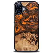 Bewood Orange tok iPhone 16 - barna-narancssárga tok és táska