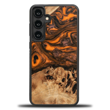 Bewood Orange tok Samsung Galaxy S24 Plus - barna-narancssárga tok és táska
