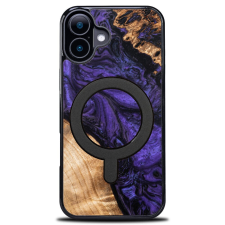 Bewood Violet MagSafe-kompatibilis tok iPhone 16 - barna-lila tok és táska