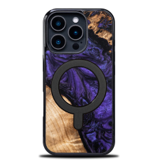 Bewood Violet MagSafe-kompatibilis tok iPhone 16 Pro - barna-lila tok és táska