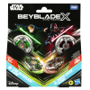 Bey Blade Beyblade X Star Wars - Luke Skywalker 4-80B vs Darth Vader 4-60B - Hasbro (G0279_G0290)