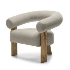  Bézs design fotel KOKEI, tölgy  Now or never 06 bútor