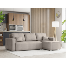  Bézs sarokkanapé SMART COSARO, kétoldalas + 2 párna AJÁNDÉK bútor