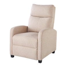  Bézs szövet Relax Fotel – Dönthető Háttámlával és Lábtartóval bútor
