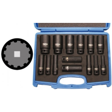 BGS 14 darabos "Gearlock" levegős dugókulcs klt. 10-32 mm dugókulcs
