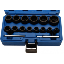 BGS 16-részes speciális csavarkiszedő klt. , 8-27mm, 1/2" autójavító eszköz