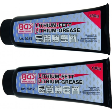 BGS 2 tubus lítium zsír a BGS 9311 mini zsírzó pisztolyhoz, 2 x 100g (BGS 9312) autójavító eszköz