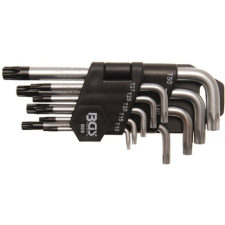 BGS 9-részes T-profilú kulcs készlet,   fúrt,   T10-T50 csavarhúzó