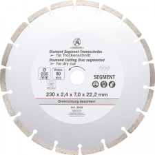 BGS Kraftmann Gyémánt vágókorong 230mm (BGS 3934) csiszolókorong és vágókorong