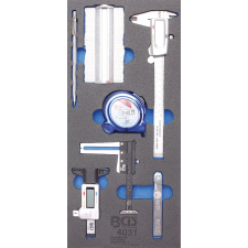 BGS Technic 1/3 Szerszámtálca szerszámkocsihoz: 7 részes mérőszerszám készlettel (BGS 4031) szerszámkészlet