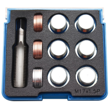 BGS Technic Olajleeresztő csavar menetjavító készlet, M17x1.5 (BGS 158) barkácsolás, csiszolás, rögzítés