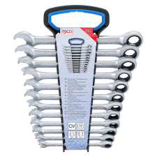 BGS Technic Racsnis villáskulcs- és csillagkulcskészlet, 8 - 19 mm, 12 darabos (BGS-6545) villáskulcs