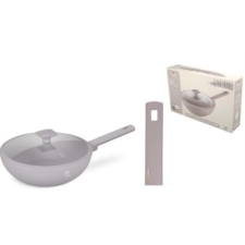BH-8094 WOK+FEDŐ 28 CM TAUPE edény