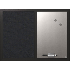 Bi-Silque - Produtos de Comunicacao Visual, S.A. Bi-Office mágnestábla+üzenőfal, 60x45 cm, exluzív, fekete mágnestábla