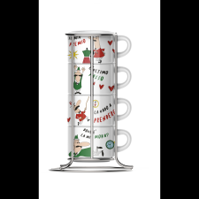 Bialetti Cappuccino csésze szett állvánnyal (4db) (TAZZ203) bögrék, csészék
