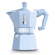 Bialetti - Moka Exclusive paszetll - hagyományos kávéfőző - 3 adagos - kék kávéfőző