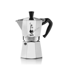 Bialetti - Moka Express - olasz hagyományos kávéfőző - 6 adagos - ezüst kávéfőző