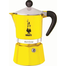 Bialetti Rainbow 1 személyes Kotyogós kávéfőző - Sárga (4981) kávéfőző
