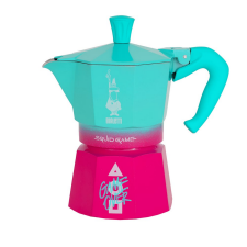 Bialetti Squid Game Moka Express 3 személyes Kotyogós kávéfőző - Rózsaszín/Türkiz (5391) kávéfőző