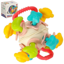Bibi-Inn baba érzékszervi labda szilikon rágókával, 0+, 10 cm készségfejlesztő