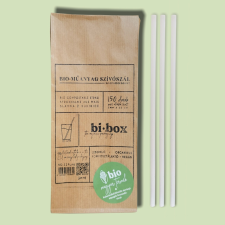 Bibo x bio biológiailag lebomló és komposztálható szívószál, 150db party kellék