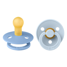 BIBS Colour 2-es szett, (Égkék/Pasztellkék), 0-6 hó cumi