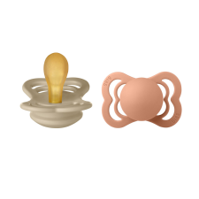  BIBS Supreme cumi 2-es szett (Vanília/Barack), 0-6 hó cumi